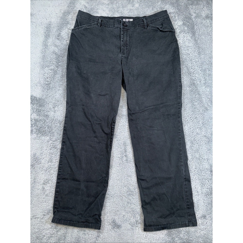 Lee All Day Pants Womens Black Sz 14 Short